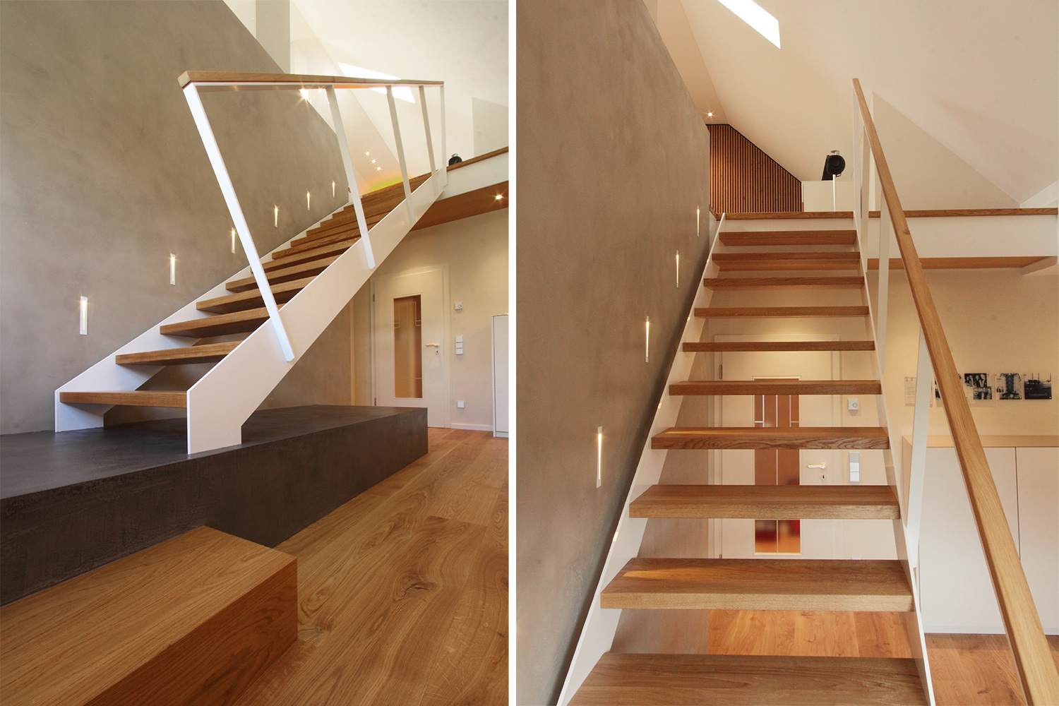 designtreppe in einem einfamilienhaus in mühlheim | treppenbau diehl